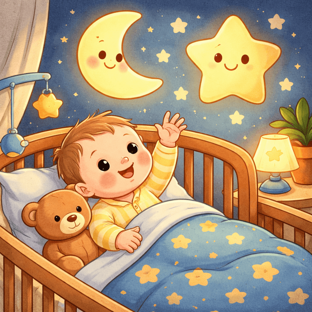 Night-Night, Little Moon — illustration for Ages 1–2